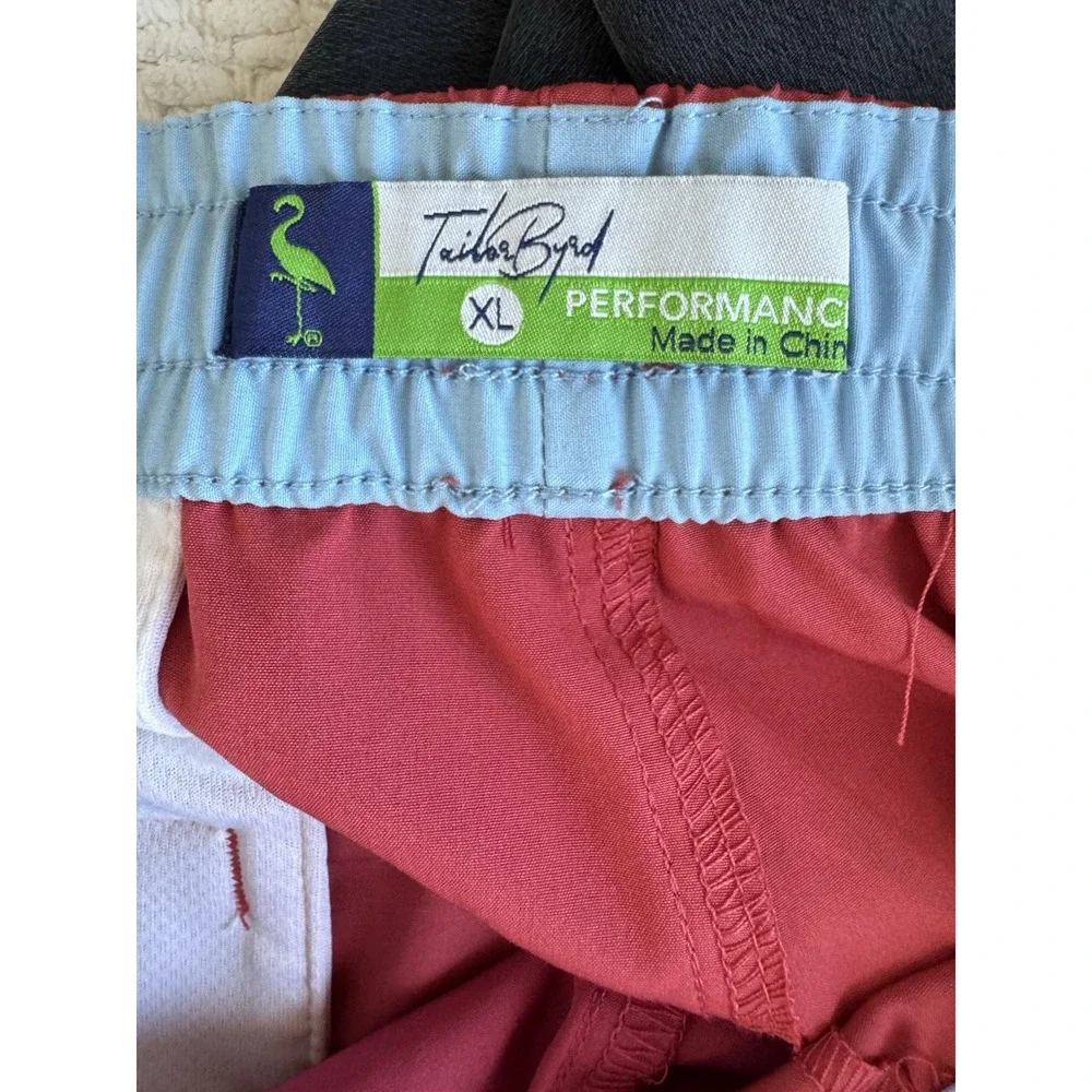 TailorByrd Shorts Mens Large Pink Performance Swim Trunks Flamingo Lined Pockets